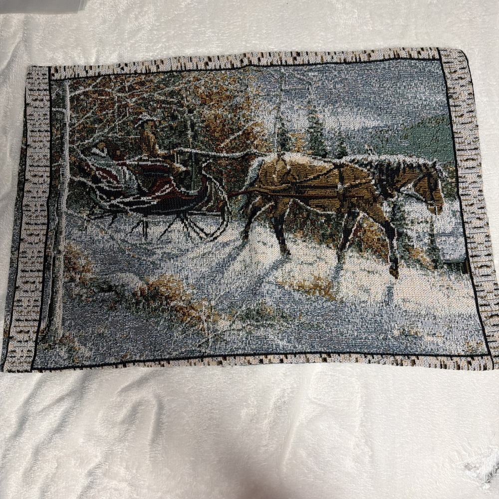 christmas pillow cover 20x29 Slay Winter Scene